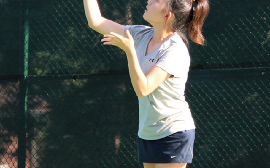 Seoul American Falcons senior girls No. 2 singles seed Ashley Cho.