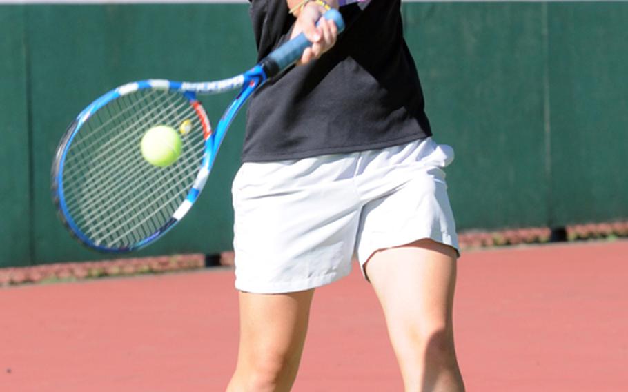 Yokota Panthers senior singles and doubles tennis player Emily Beemsterboer replaces graduated Erika Ettl as the team's No. 1 singles seed and headlines along with doubles partner Anju Yamanaka a lineup that has a shot at capturing the Far East Tournament girls team title in November on Okinawa.