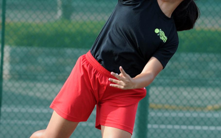 Nile C. Kinnick junior No. 1 singles tennis seed Aiko Allan.