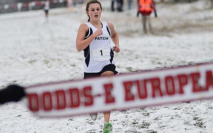 Patch's Baileigh Sessions has been tough to beat on the cross country circuit in Europe the last three years. The two-time defending champion won last year's event in the snow in Baumholder, Germany.
