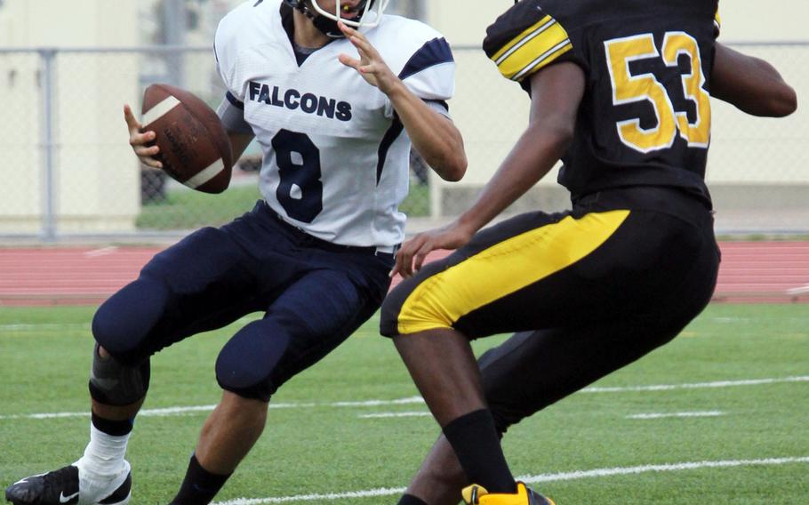 Quarterback David Messinger and Seoul American need a victory Saturday against American School In Japan to stay in the Far East Division I football title chase.