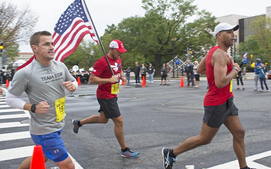 Runners at the Army Ten-Miler in Washington, D.C., Oct. 9, 2016