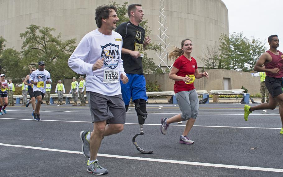 Runners at the Army Ten-Miler in Washington, D.C., on Oct. 9, 2016.