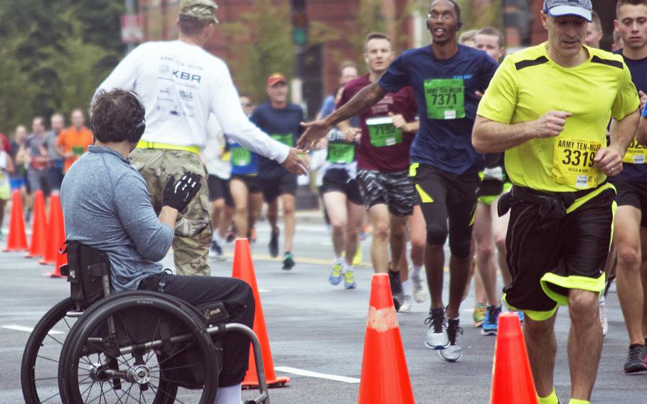 Runners at the Army Ten-Miler in Washington, D.C., on Oct. 9, 2016.