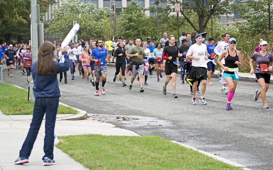Runners at the Army Ten-Miler in Washington, D.C., on Oct. 9, 2016.
