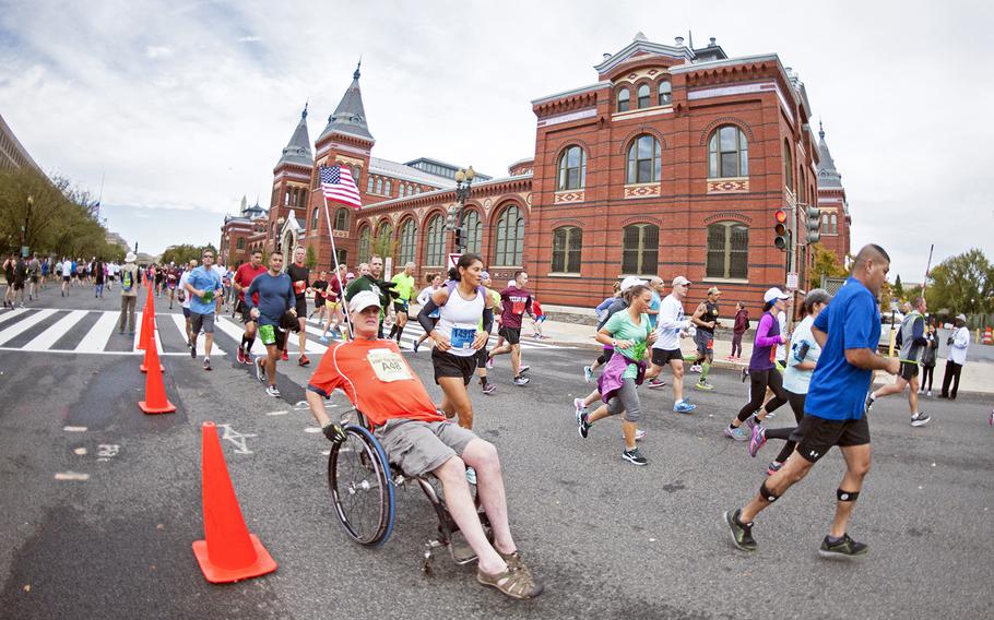Runners at the Army Ten-Miler in Washington, D.C., on Oct. 9, 2016.