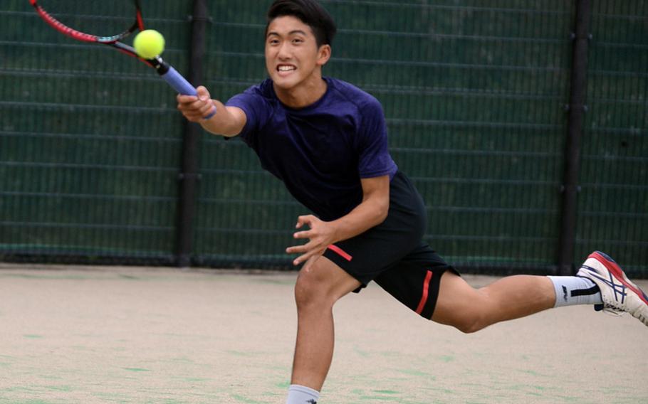 Noah Inahara, an American School In Japan senior, is the reiging Far East and Kanto Plain tournaments boys singles champion and is hoping to defend his titles.