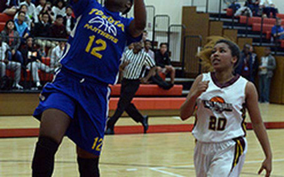 Yokota senior guard Jamia Bailey has returned to the court after surgery to remove a blood clot in her left pelvic region.