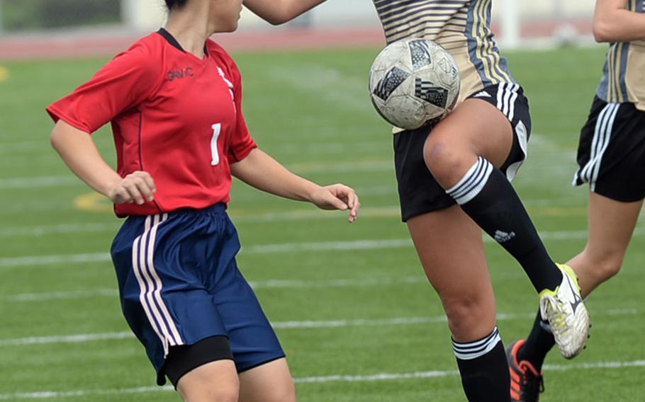 Kadena senior Adrianna Gomez enters the Far East Division I Tournament second in the Pacific with 36 goals.
