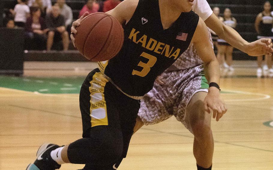Casey Cox is one of a handful of backcourt options for Kadena heading into the Far East Division I tournament.