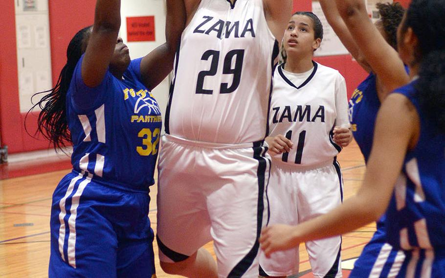 Jessica Atkinson gives Zama a strong presence in the middle.