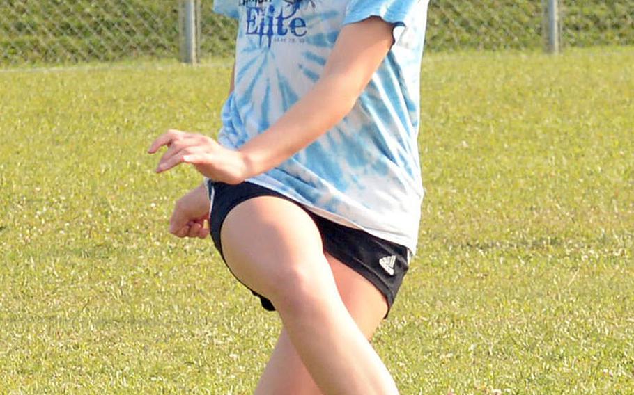 Sophomore midfielder Megan Kirby had 13 goals and eight assists last season for Kadena's girls soccer team. The Panthers outscored opponents 140-8 and went 27-2 last season, but finished third in Far East Division I Tournament.