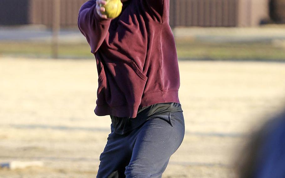 Senior right-hander Adrianna Diaz is the last link left to Yokota's 2016 Far East Division II title.