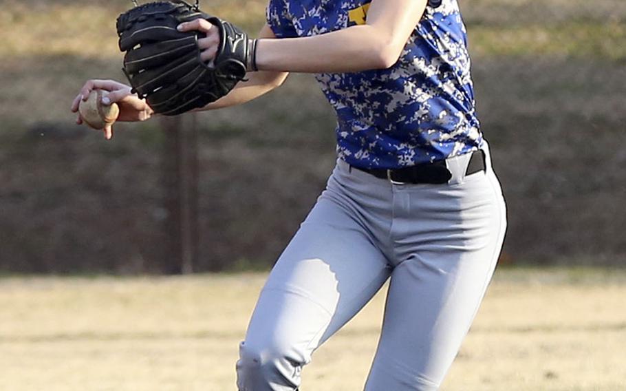 Junior Madison Derber has moved over to baseball from the Yokota softball team and is projected to play second base for the Panthers.