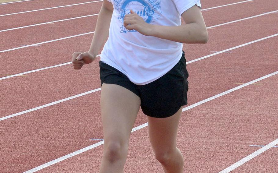 Matthew C. Perry junior Angelique Armijo is the reigning Far East Division II cross country champion and is pegged to run distance for Samurai track and field.