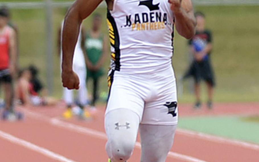 Eric McCarter, a senior, is projected to be a sprinter for Kadena's boys track and field team.