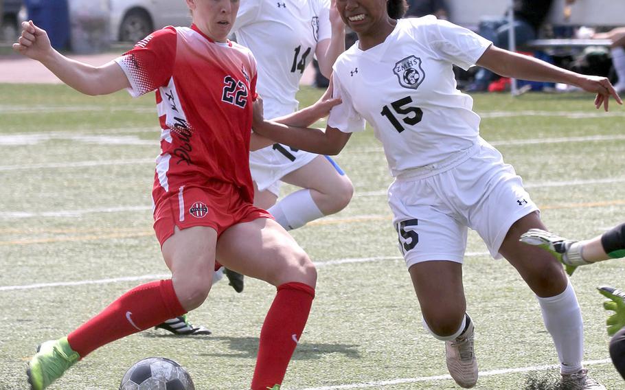 Maggie Donnelly paces Nile C. Kinnck's girls team with 28 goals entering Far East Division I. Midori Robinson and Zama's girls team are vying for their first Far East title since winning Division I in 2009.