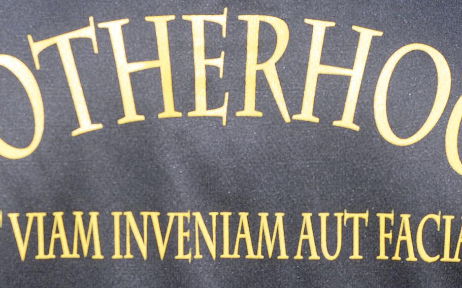 On the back of most Kadena football t-shirts can be found the team's longtime motto under 14th-year coach Sergio Mendoza: Aut Viam Inveniam Aut Faciam, or "I shall either find my way or invent one."