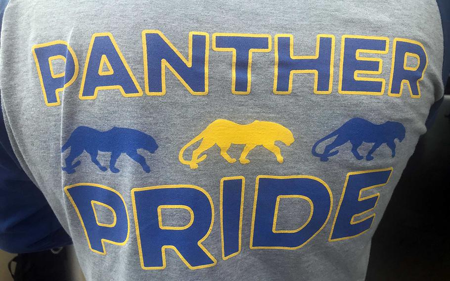 Wherever a Yokota football player or coach is, a Panther Pride shirt can't be far behind.