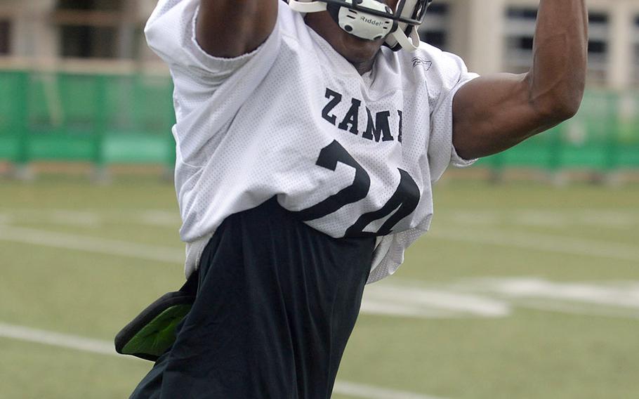 Senior Chandler Platt, a Zama wide receiver, transferred in just after football season last year.