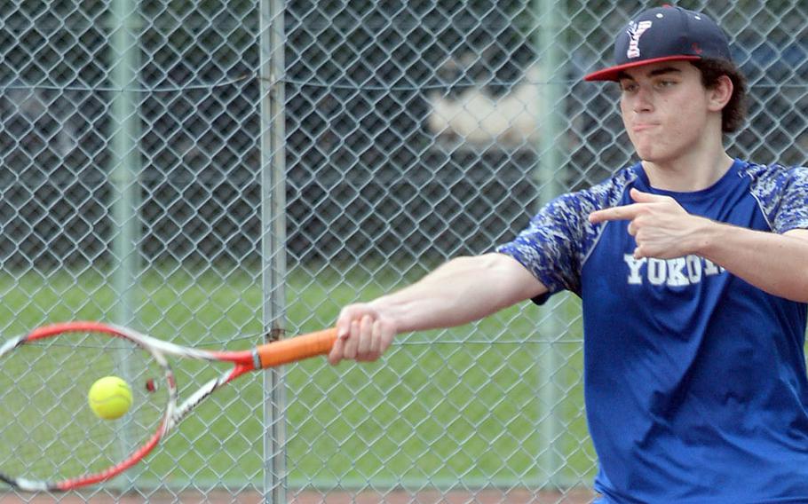 Yokota senior Owen Lambie was a Far East boys doubles quarterfinalist a season ago.