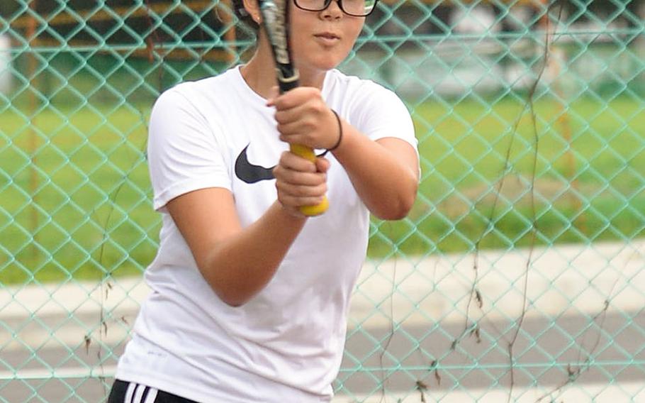 Yokota senior Jessica Vernon was a Far East doubles finalist last season.