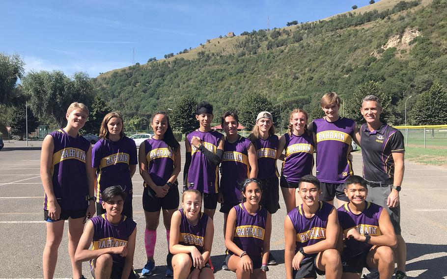 The Bahrain cross country team poses for a photo after competing in Naples, Italy on Sept. 21, 2019. The team qualified 11 runners for the European Championships in Germany on October 19.  