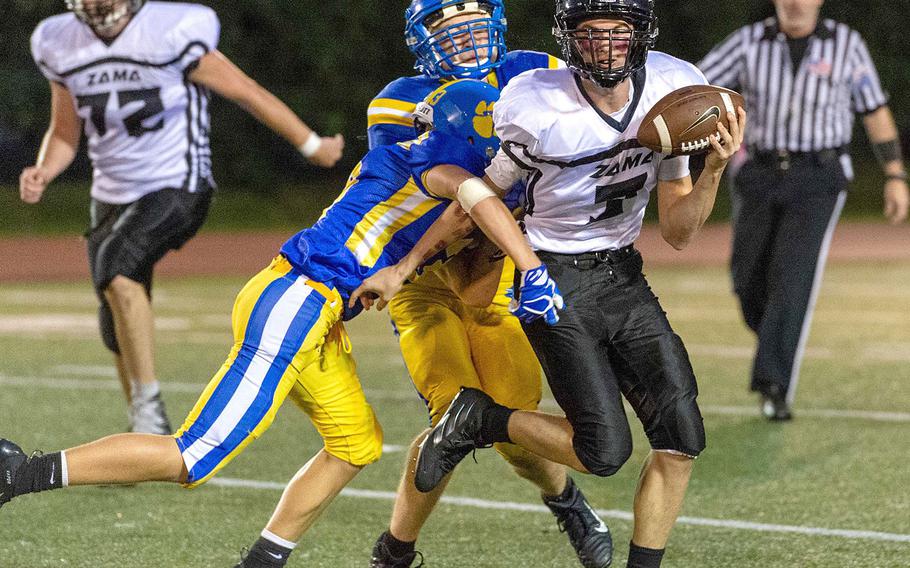 Tim Matelski threw 15 touchdown passes this season for Zama after transferring from Hawaii -- and had not played football in six years.