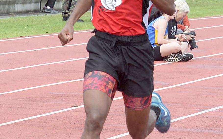 In just three cross country meets this season, E.J. King senior L.J. Scarver won both the DODEA-Japan meet and the Far East meet Division II titles, coming in third overall in the Far East meet.
