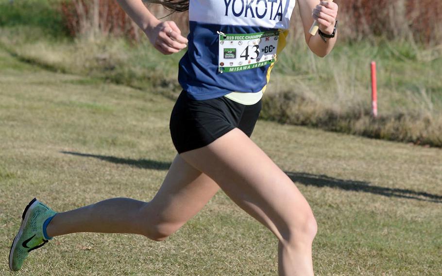 Yokota sophomore Aiko Galvin saved her best for last during the Pacific's high school cross country season, winning two races when it counted most, during the Far East meet.