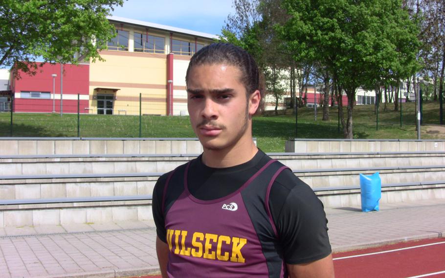 Vilseck's Darius Whitehead has posted the quickest time in the 100 meters in DODDS-Europe this year. The honors student attributes much of his success to his step-parents, who have raised him since he was young.