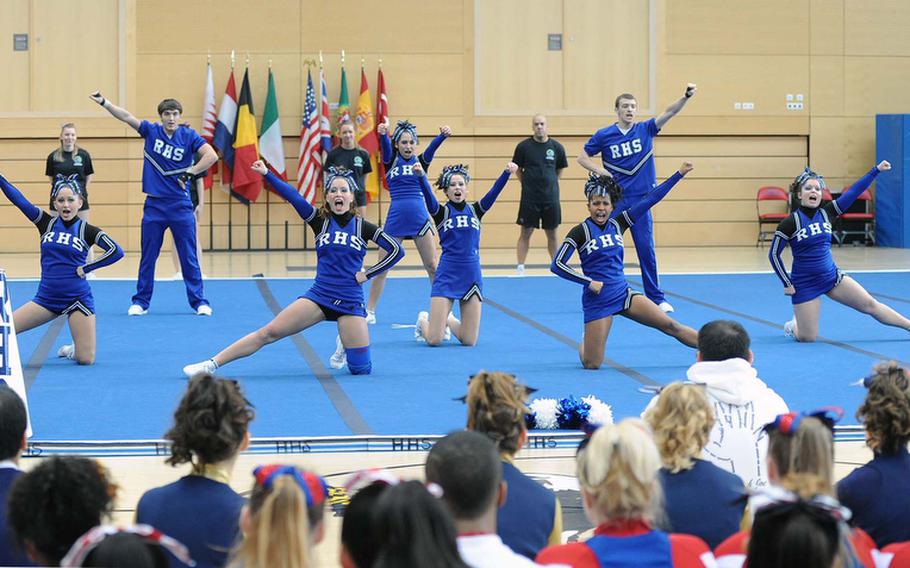 The Rota Admirals cheer team were the Division III champions at the DODDS-Europe cheerleading championships, ahead of Alconbury and Incirlik. It was the fifth straight title for the Admirals, winning the now-defunct  Division IV title twice and three in a row in Division III.
