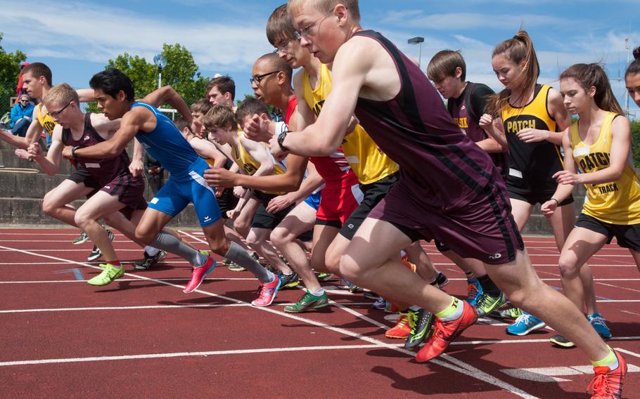Seven teams gathered Saturday, to compete during the final track and field meet of the 2014 season at Ansbach, Germany. 