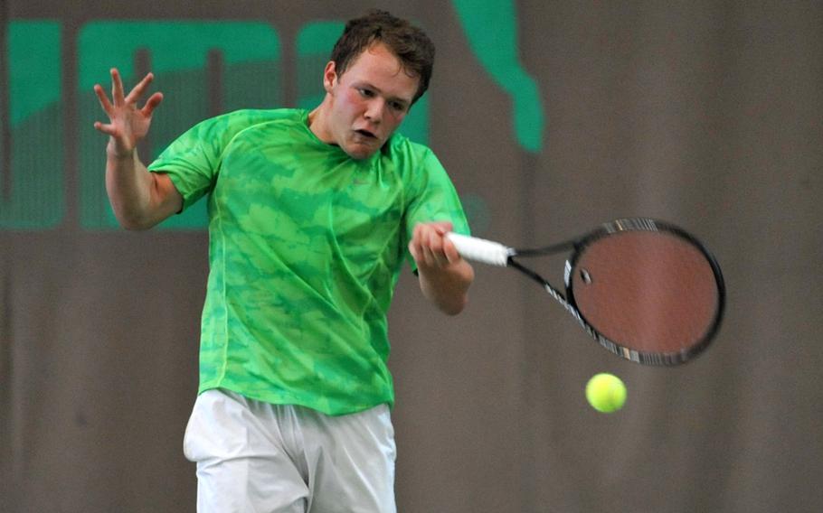 George Shaffer of Naples is one of the favorites in the boys singles competition at this year's DODDS-Europe championships that get underway in the Wiesbaden area Thursday. 
