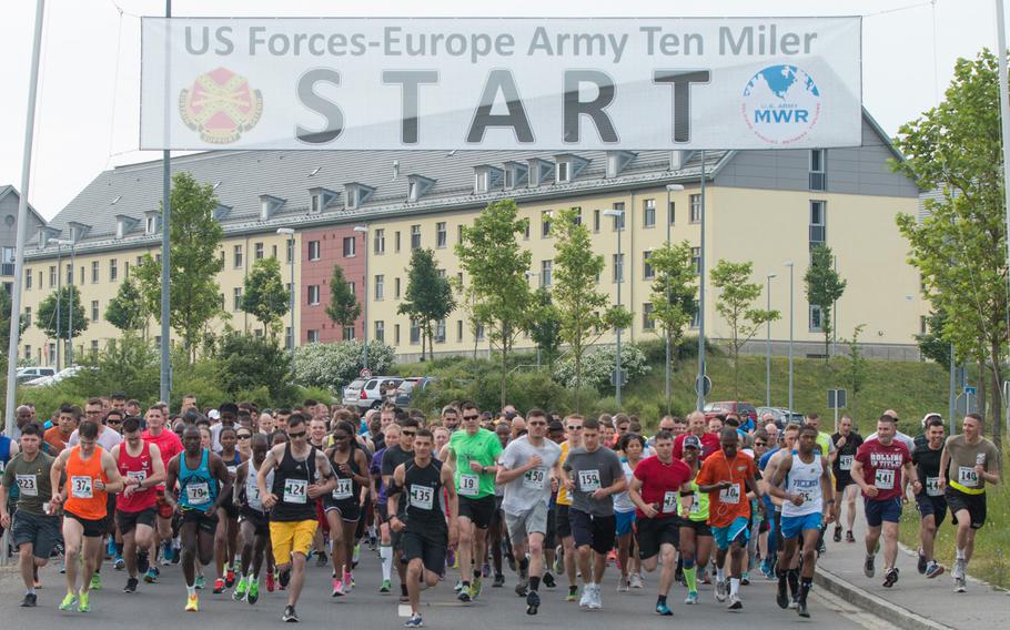 The hot summer weather didn't stop 206 runners from showing up to Grafenwoehr, Germany in order to compete in the U.S. Forces Europe Army 10-miler qualifier held on Saturday, June 25, 2016.