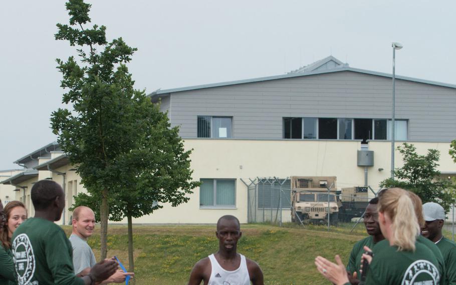 2nd Cavalry Regiment Spc. Michael Biwott was the fastest runner at the U.S. Forces Europe Army 10-miler qualifier held in Grafenwoehr, Germany on Saturday, June 25, 2016. Biwott finished the course with a time of 54 minutes, 28.6 seconds. 