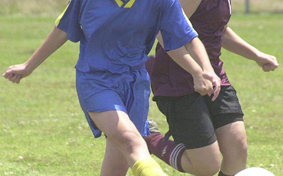 Brieanna Carroll, a sophomore, scored 26 goals for the second straight season for the Pusan American Panthers, who finished 14-3-1 and second in the Far East High School Girls Class A (small schools) Soccer Tournament at Iwakuni Marine Corps Air Station, Japan. Carroll shares Stars and Stripes Pacific high school female Athlete of the Year honors with junior Theresa Gittens of Kadena High on Okinawa.