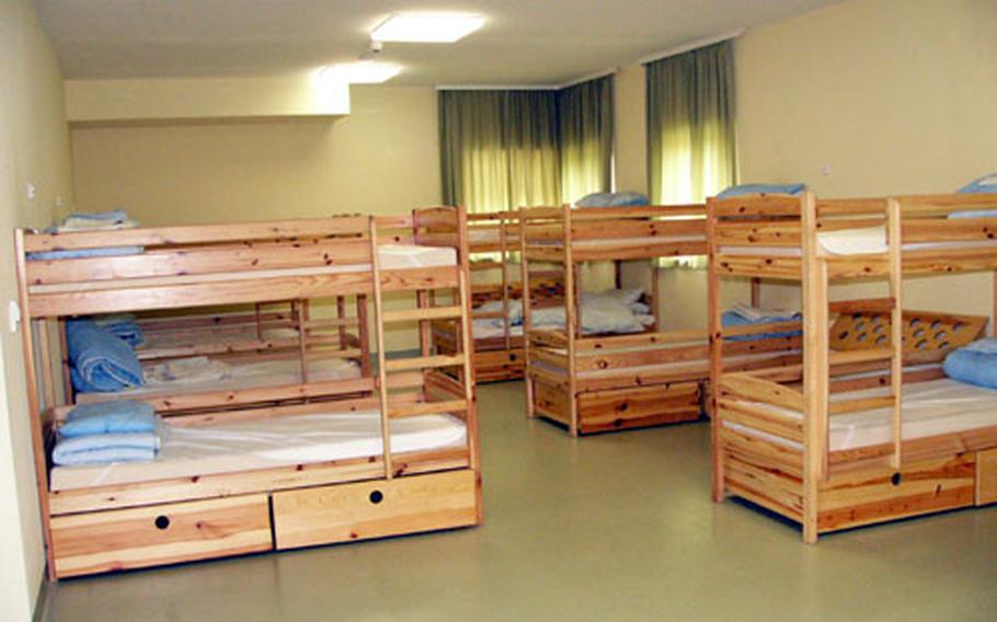 Air-conditioned dormitories at Little League’s European headquarters at Kutno, Poland, house 14 players per room, with separate facilities for three coaches and a conference room. The complex has three dormitories that can accommodate 14 teams comfortably.