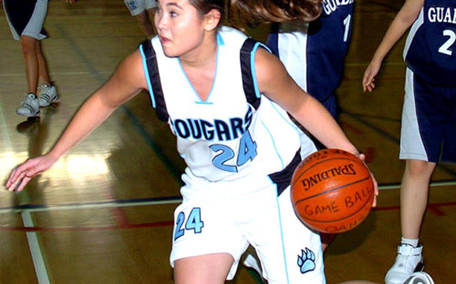 Osan American senior Mina Davis, a two-time All-Far East player, spent the first months of the school year at Overhills High in Spring Lake, N.C., where she averaged 15 points, 7 rebounds and 10 assists for the Lady Jaguars.