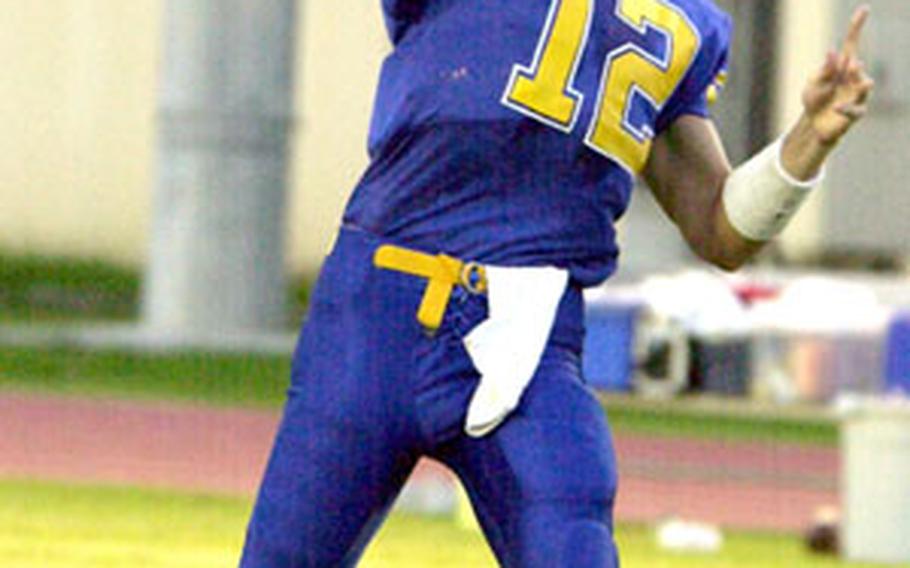 Yokota senior quarterback Doug Bloom, who transferred from Guam High, gives the Panthers some experience under center.