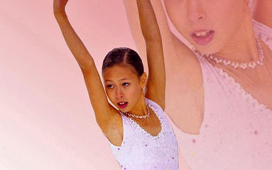 Mariko Heimbach, an eighth-grader at Yokota Middle School, will compete this weekend in the Japan Amateur Skating Federation national junior-high figure skating championships.