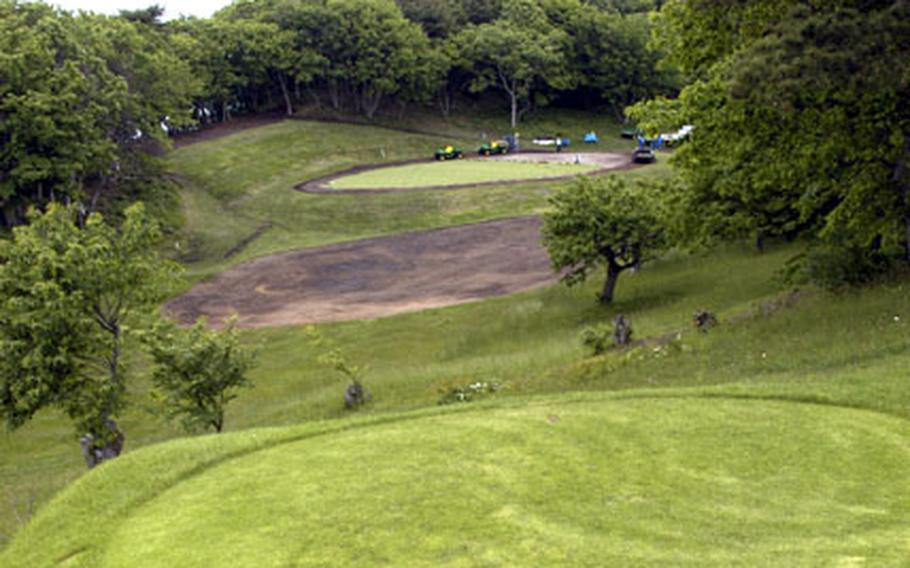 The No. 10 hole at Gosser Memorial Golf Course on Misawa Air Base, Japan, is being redesigned to meet U.S. Golf Association standards.