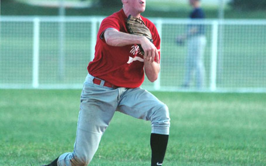 Seth Roach of Marine Corps Base Camp S.D. Butler went 4-for-7 with a home run, triple, double and three RBIs in the Marine Forces Pacific Regional Softball Tournament on Monday.