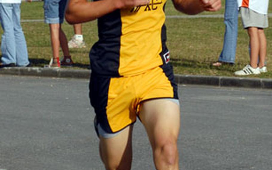 Kadena sophomore Brant Casteel won the boys individual title in last week’s Okinawa Activities Council district meet with a time of 16 minutes, 29 seconds on the 3.1-mile course.