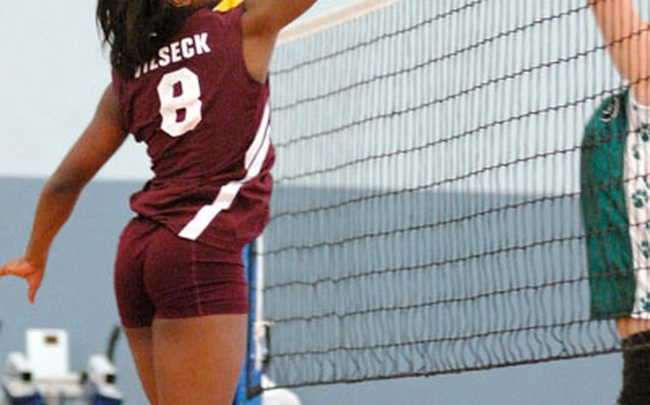Alania McKinnis, a senior, helped Vilseck win the Division II championship this season and was chosen as the division’s MVP. McKinnis also moved from the second team to the All-Europe first team this year.