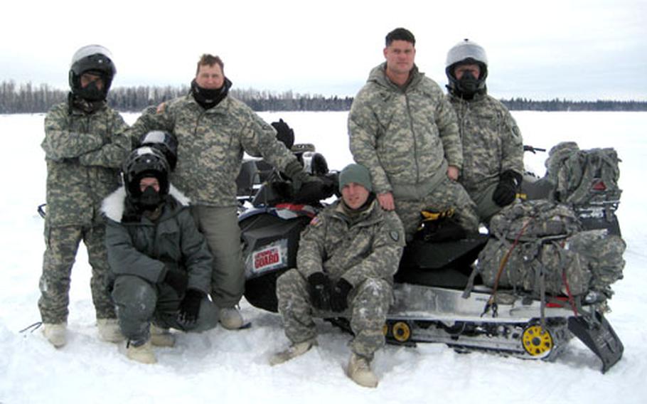 Army National Guard recruitment and retention personnel were out in full force at the race&#39;s start to support one of their own, Staff Sgt. Harry Alexie.