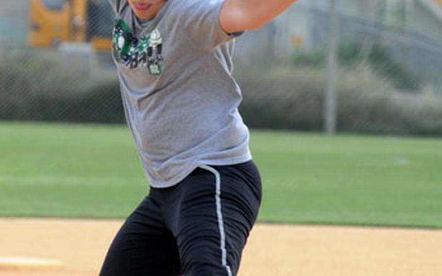 Kubasaki senior Carrie Thompson-Davis and her Dragons teammates will travel to Naval Air Facility Atsugi to play in the seven-team DODDS-Japan softball tournament. While not a true Far East, Thompson-Davis calls it “close” to a Far East.