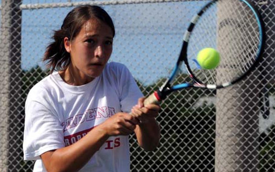 Kadena Panthers senior girls singles tennis player Elissa Mason dethroned defending champion Kennedy Allen of Seoul American in the 2008 singles final. Mason had lost to Allen 7-5, 6-1 in the 2007 singles semifinals. Before the rematch, "I told myself that she&#39;s just like any other player," Mason said of Allen.