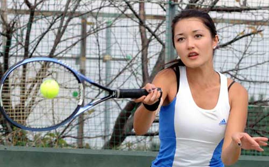 Yokota freshman singles star Erika Youngdahl became the first DODDS-Japan player to win a Kanto Plain Association of Secondary Schools tournament title.