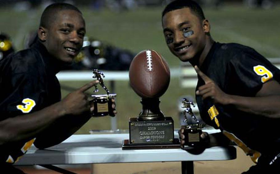 Junior tailbacks Shariff Coleman and Thomas McDonald each scored two first-half touchdowns.